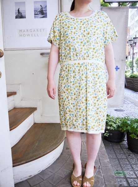 HEMISPHERES コットン×テンセル花柄ワンピース　LO101-02010